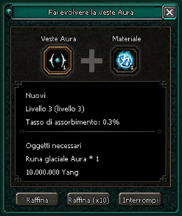 Evoluzione Veste Aura